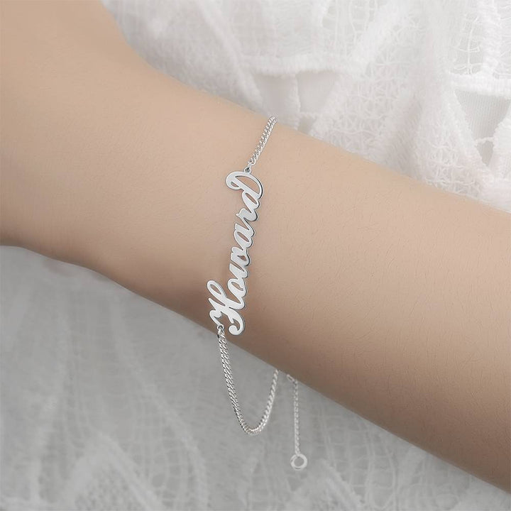 Cissyia.com Platinum Plated Personalized Name Bracelet